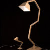 Wooden floor lamp DL022