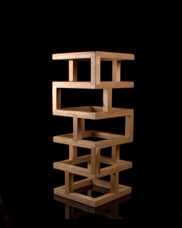 Handmade wooden bar stool